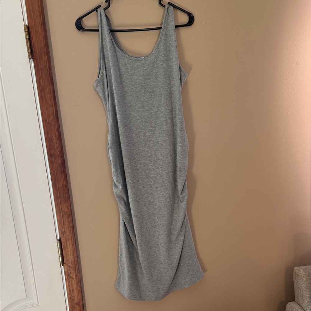 Elegant Gray Sleeveless Dress
